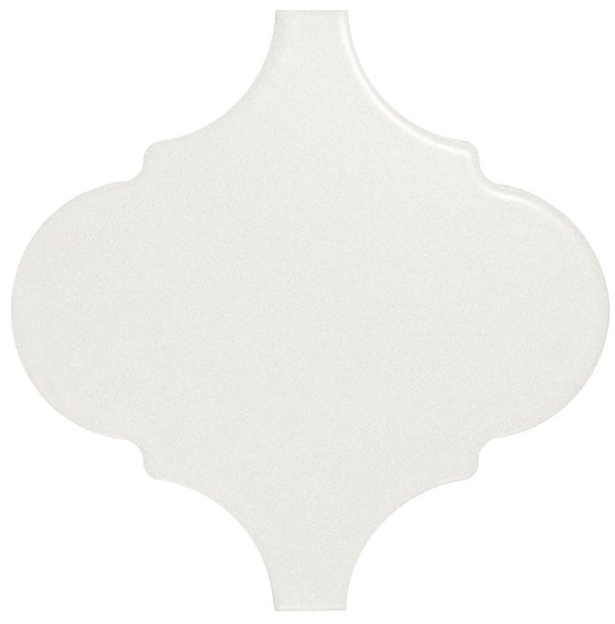 Керамическая плитка Equipe Scale Alhambra White Matt 21933, цвет белый, поверхность матовая, арабеска, 120x120