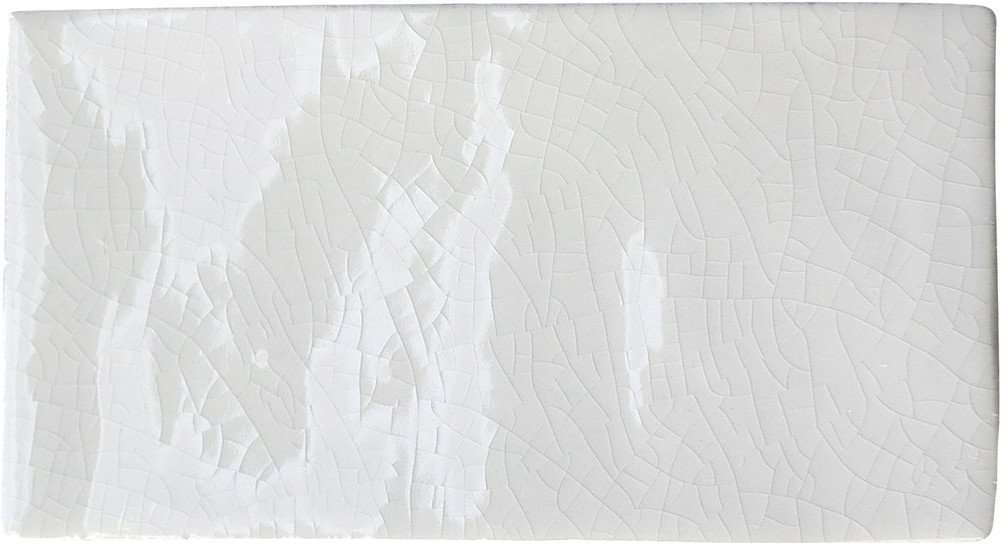 Керамическая плитка Equipe Masia Blanco Crackle 20167, цвет белый, поверхность глянцевая, кабанчик, 75x150