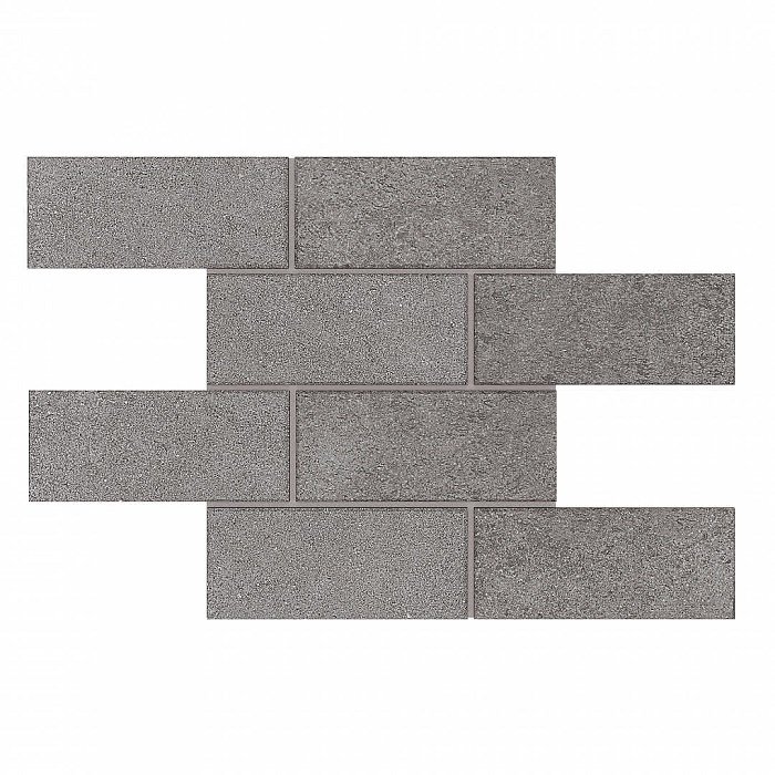Мозаика Estima Terra Grey LN02/TE02 Bricks Big Неполированный 28,6x35 36776, цвет серый, поверхность матовая, прямоугольник, 286x350
