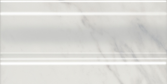 Бордюры Kerama Marazzi Алькала Плинтус Белый FMD016, цвет белый, поверхность глянцевая, прямоугольник, 100x200