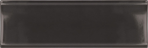 Керамическая плитка Equipe Vibe In Almost Black 28752, цвет чёрный тёмный, поверхность глянцевая, прямоугольник, 65x200