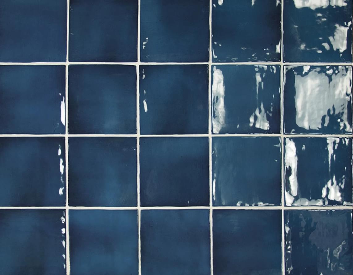 Керамическая плитка Equipe Manacor Ocean Blue 26920, цвет синий, поверхность глянцевая, квадрат, 100x100