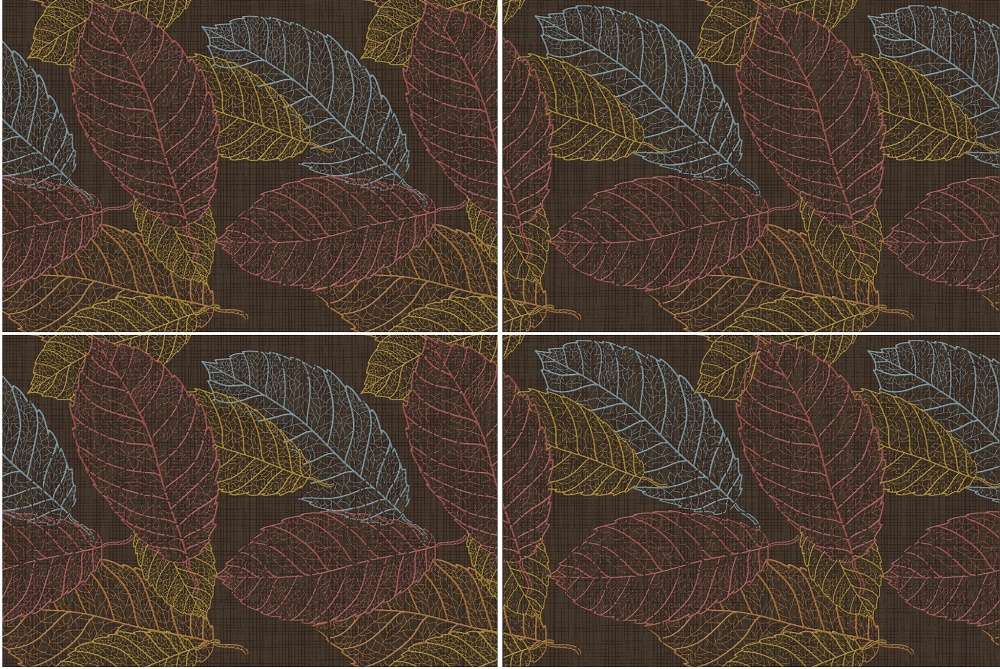 Панно Terracotta Autumn Leaves TD-AU-P-LV, цвет коричневый, поверхность глянцевая, прямоугольник, 400x600