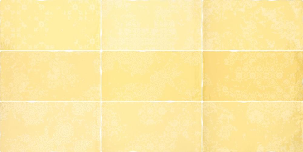 Декоративные элементы Dune Barro Decor Mustard 187808, цвет жёлтый, поверхность глянцевая, прямоугольник, 125x250