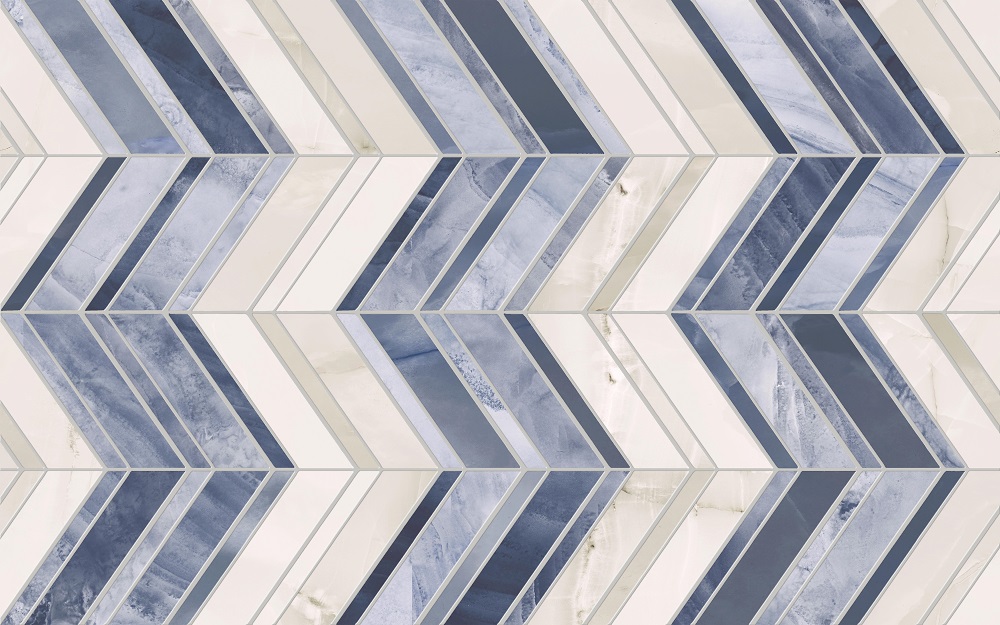Керамическая плитка Gracia Ceramica Аника Гол Низ 02, цвет бежевый синий, поверхность матовая, прямоугольник, 250x400