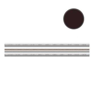 Бордюры Heralgi Garden Listelo Classic Negro, цвет чёрный, поверхность глянцевая, прямоугольник, 40x300