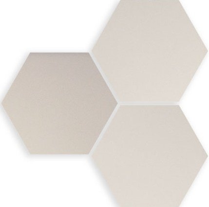 Керамогранит Wow Six Hexa White 122449, цвет белый, поверхность матовая, шестиугольник, 140x160