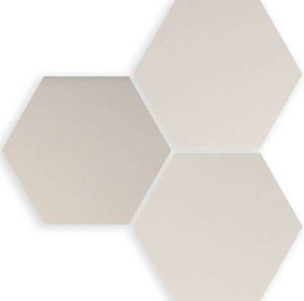 Керамогранит Wow Six Hexa White 122449, цвет белый, поверхность матовая, шестиугольник, 140x160