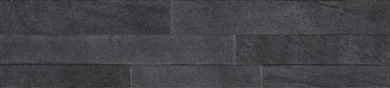 Декоративные элементы Supergres Stockholm Svart Spaccatella, цвет чёрный, поверхность матовая, под кирпич, 105x450