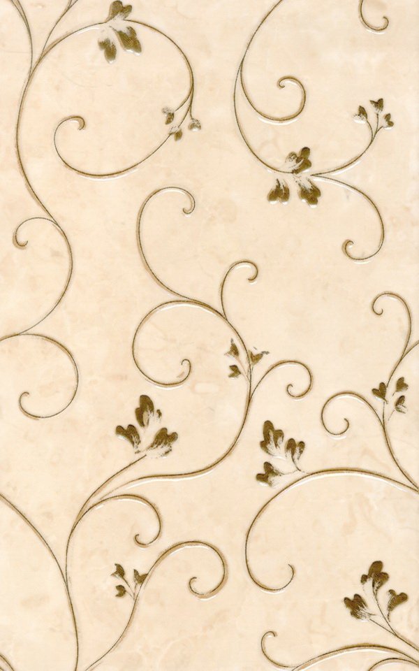 Декоративные элементы Terracotta Декор Kamelia Светло-кремовый, цвет бежевый, поверхность матовая, прямоугольник, 250x400