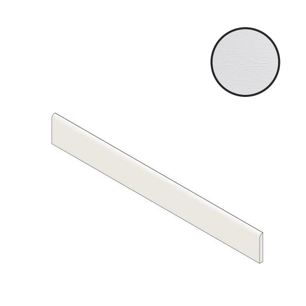 Бордюры Vives Arhus-CR Rodapie Blanco, цвет серый, поверхность глянцевая, прямоугольник, 10x450