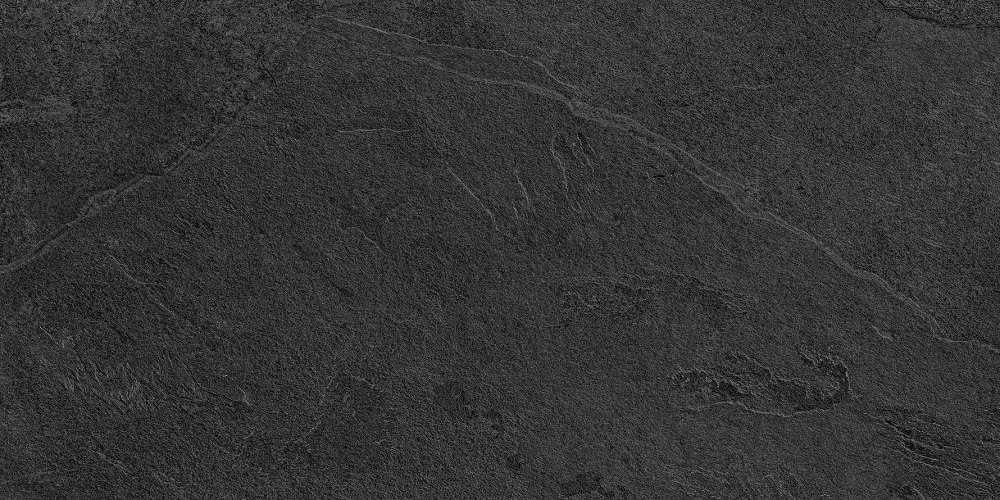 Керамогранит Lea Ceramiche Slimtech Waterfall Dark Flow Nat. LGXWF00, цвет чёрный, поверхность матовая, прямоугольник, 600x1200