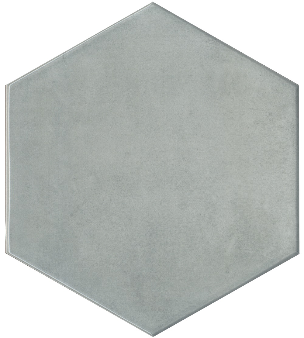 Керамическая плитка Kerama Marazzi Флорентина серый глянцевый 24033, цвет серый, поверхность глянцевая, шестиугольник, 200x231