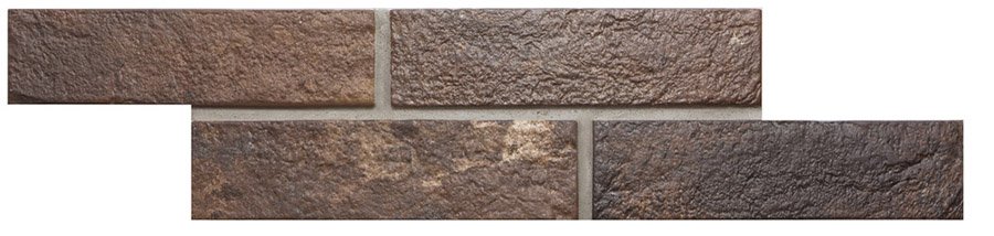 Керамогранит RHS Rondine Bristol Brick Umber J85671, цвет коричневый, поверхность матовая, под кирпич, 60x250