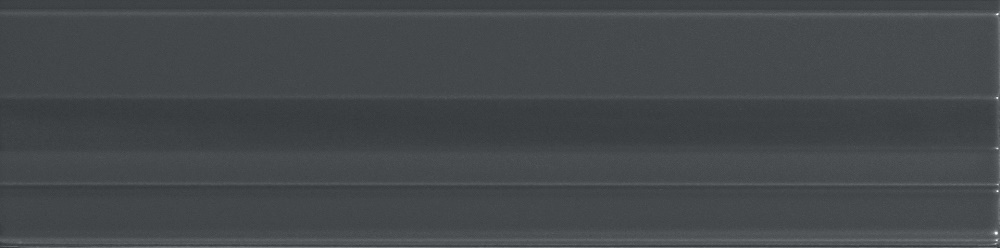 Бордюры Grazia Elegance Finale Flint Matt FINELM07, цвет чёрный, поверхность матовая, прямоугольник, 85x350