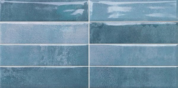 Керамическая плитка Dual Gres Luken Marine Gloss, цвет синий, поверхность глянцевая, под кирпич, 300x600