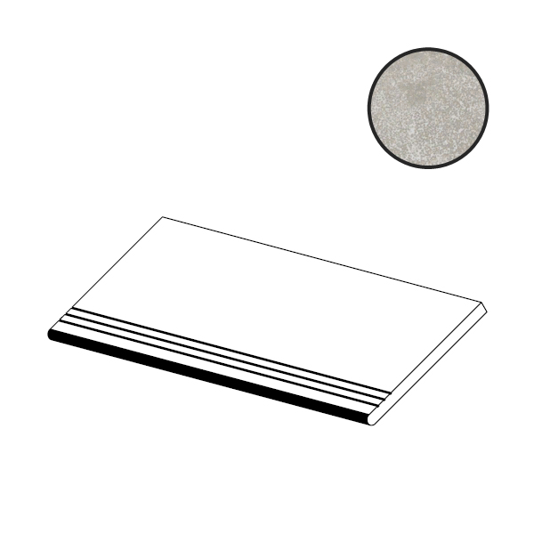 Ступени Italon Voyager Grey Gradino 610140000155, цвет серый, поверхность матовая, прямоугольник, 300x600