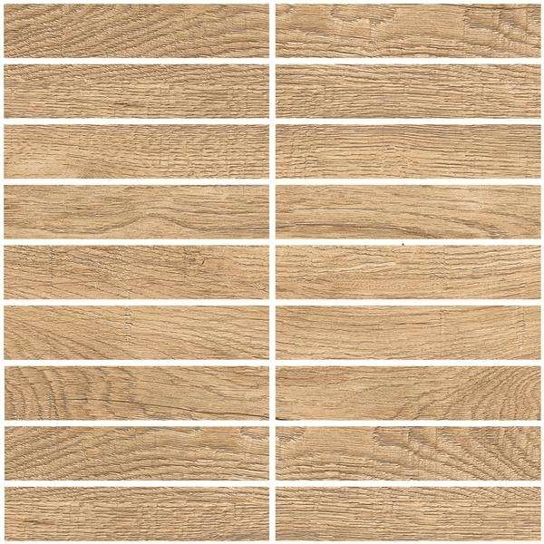 Мозаика Grasaro Italian Wood G-251/SR/m11, цвет бежевый, поверхность структурированная, квадрат, 307x307