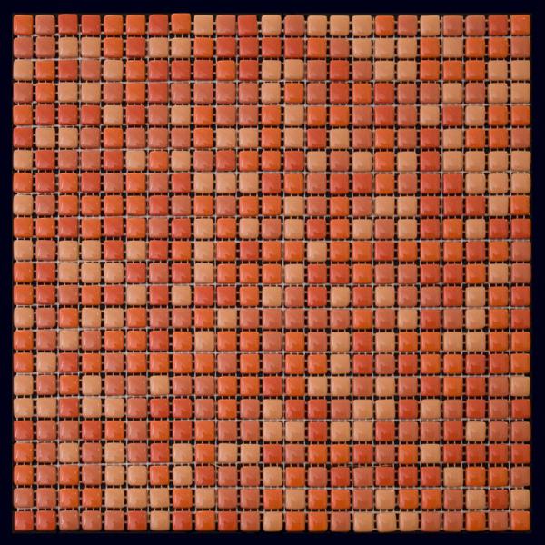 Мозаика Natural Mosaic Flex Mix TC-10 (Стекло), цвет оранжевый, поверхность глянцевая, квадрат, 315x315