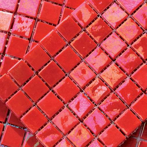 Мозаика Mosavit Acquaris Pasion, цвет красный, поверхность глянцевая, квадрат, 316x316