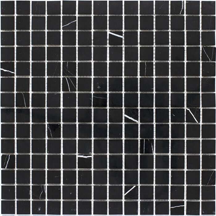 Мозаика Starmosaic Wild Stone Black Polished JMST034, цвет чёрный, поверхность полированная, квадрат, 305x305