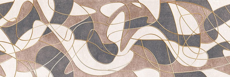 Декоративные элементы Нефрит керамика Трезини 04-01-1-17-05-11-3015-0, цвет коричневый, поверхность матовая, прямоугольник, 200x600