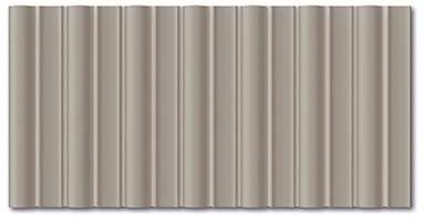 Керамическая плитка Wow Faces Bars Grey 133421, цвет серый, поверхность матовая 3d (объёмная), кабанчик, 125x250
