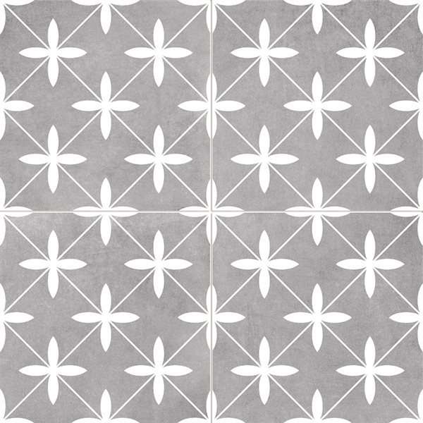 Керамогранит Dual Gres Poole Grey (Chic) 7, цвет серый, поверхность матовая, квадрат, 450x450