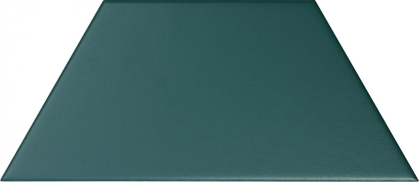 Керамическая плитка Tonalite Trapez Teal, цвет зелёный, поверхность матовая, прямоугольник, 100x230