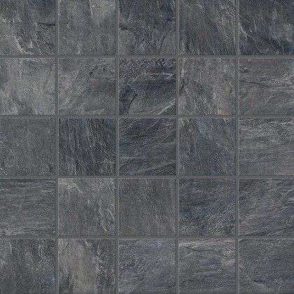 Мозаика Piemme Ardesia Mosaico Nero Ret. 00758, цвет чёрный, поверхность матовая, квадрат, 300x300