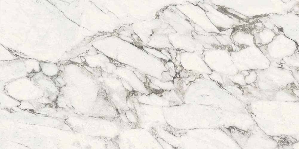 Широкоформатный керамогранит Marazzi Italy Grande Marble Look Calacatta Extra Satin Stuoiato M34Z, цвет белый, поверхность сатинированная, прямоугольник, 1620x3240