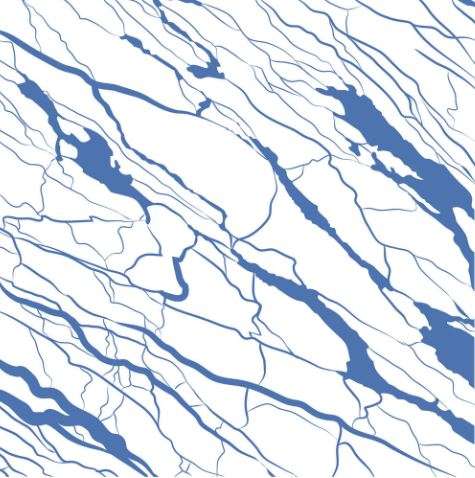 Керамогранит Ornamenta Artwork Marble Cyan AR6060MC, цвет голубой, поверхность матовая, квадрат, 600x600