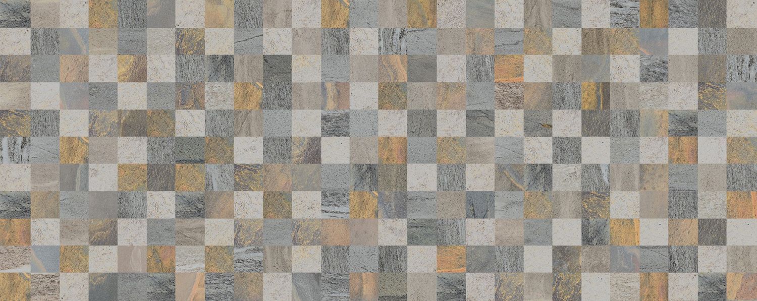 Мозаика Naxos Lithos Mosaico Grey 3D 99945, цвет серый, поверхность 3d (объёмная), матовая, прямоугольник, 320x805