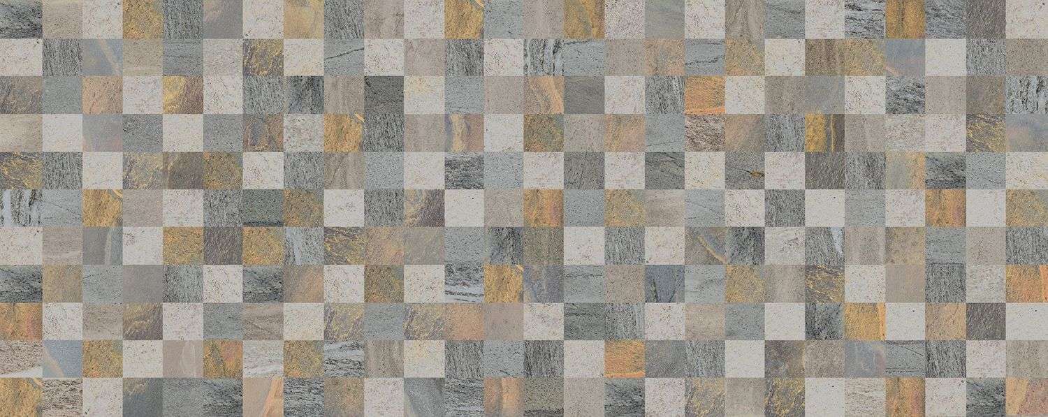 Мозаика Naxos Lithos Mosaico Grey 3D 99945, цвет серый, поверхность матовая 3d (объёмная), прямоугольник, 320x805