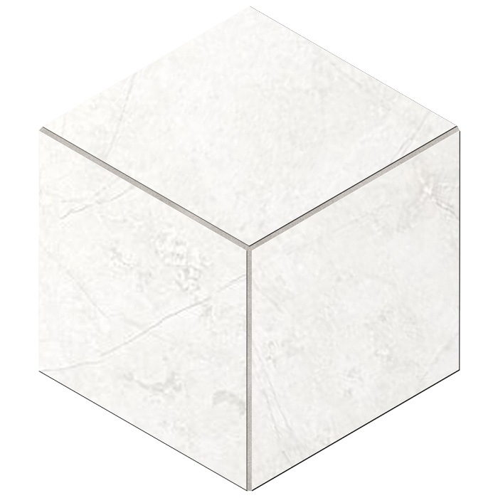 Мозаика Ametis By Estima Marmulla Ivory MA00 Cube Полированный 29x25 34976, цвет слоновая кость, поверхность полированная, шестиугольник, 250x290