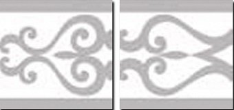 Бордюры Petracers Gran Gala Vogue Fascia Bianco, цвет серый, поверхность глянцевая, прямоугольник, 315x630