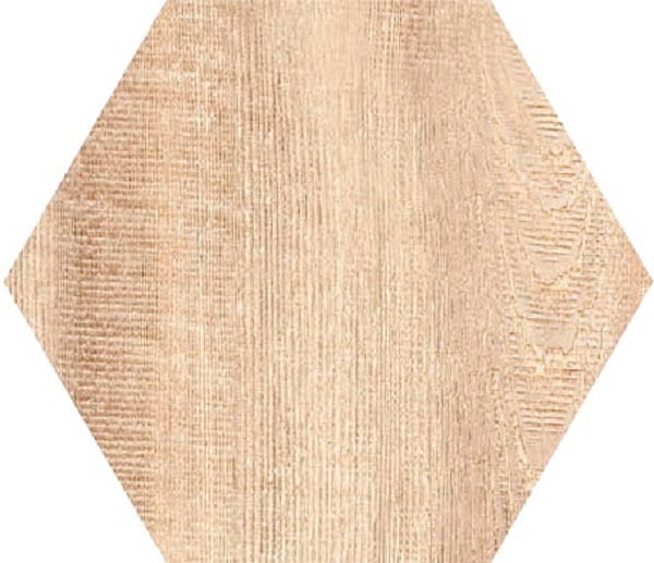 Керамогранит Cerdomus Opera Esagona Oak 87306, цвет коричневый, поверхность матовая, шестиугольник, 198x228