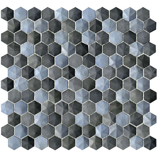 Мозаика L'Antic Colonial Colors Aluminium Jean L241714861, цвет серый, поверхность матовая, прямоугольник, 285x305