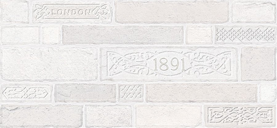 Декоративные элементы Intercerama Brick Д50071, цвет серый, поверхность матовая, под кирпич, 230x500