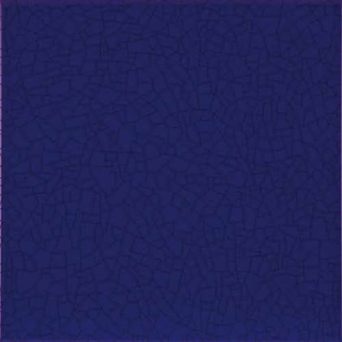 Керамическая плитка Glazurker Catalonia Craquele Cobalt Blue, цвет синий, поверхность глянцевая, квадрат, 200x200
