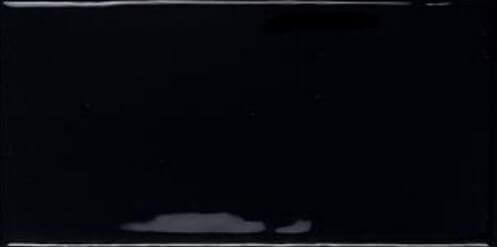 Керамическая плитка Monopole Mirage Black Brillo, цвет чёрный тёмный, поверхность глянцевая, кабанчик, 75x150