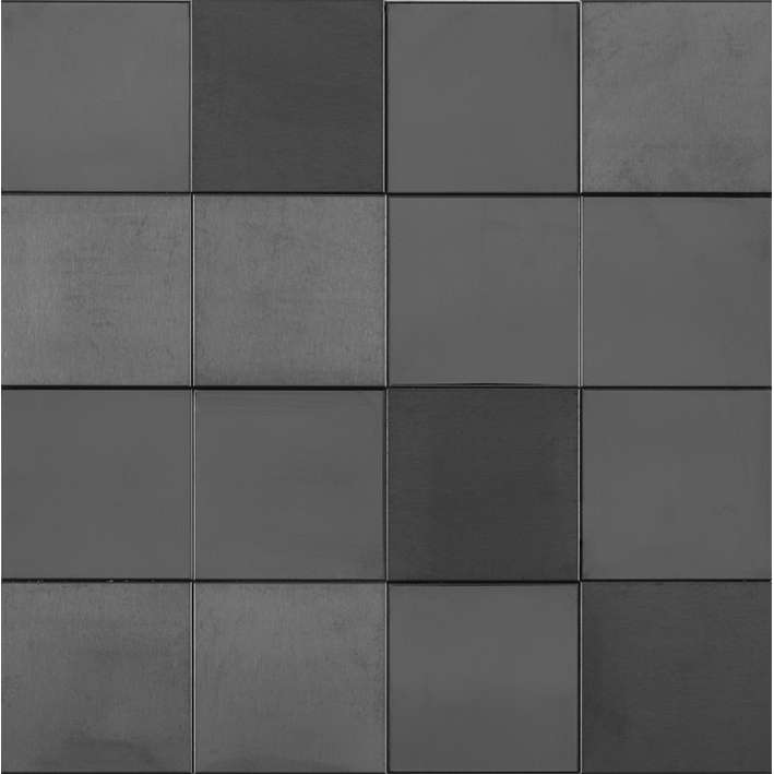 Мозаика L'Antic Colonial Metal Acero Anthracite 3D Cubes L241713781, цвет серый, поверхность глянцевая 3d (объёмная), квадрат, 300x300