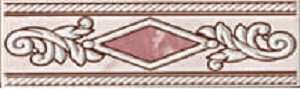 Бордюры Piastrella Марго Розовый Бордюр Иней-М, цвет розовый, поверхность глянцевая, прямоугольник, 57x200