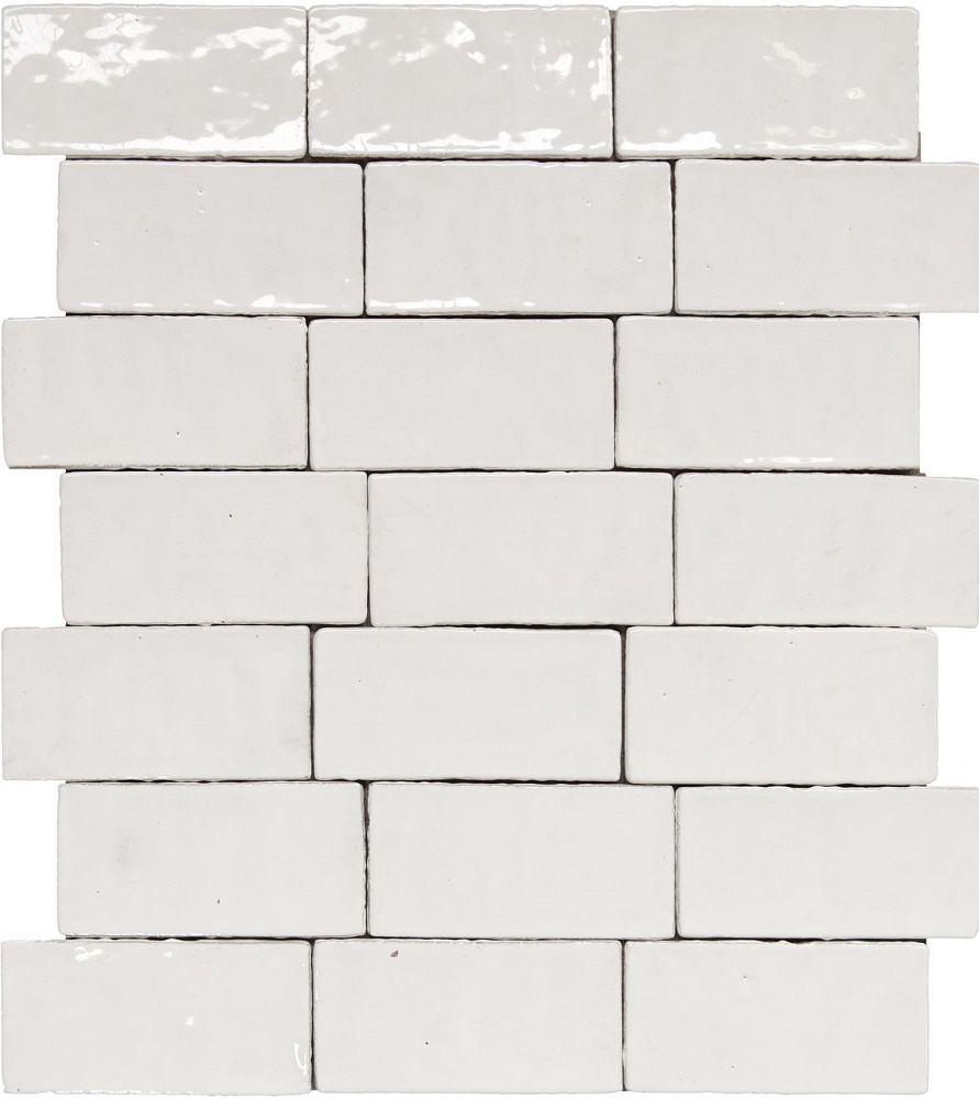 Керамическая плитка Eco Ceramica Metallica Style White, цвет белый, поверхность глянцевая, прямоугольник, 100x200