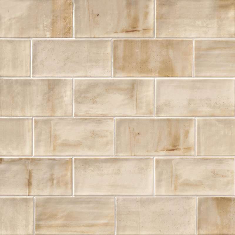 Керамическая плитка Mainzu Verona Blanco, цвет бежевый, поверхность глянцевая, прямоугольник, 100x200