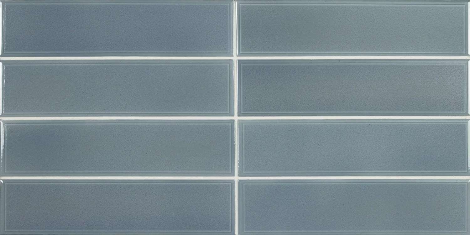 Керамическая плитка Equipe Limit Bleu Clair 27529, цвет синий, поверхность глянцевая, под кирпич, 60x246