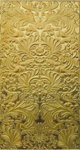 Декоративные элементы Aparici Elegy Gold, цвет жёлтый, поверхность матовая, прямоугольник, 316x592
