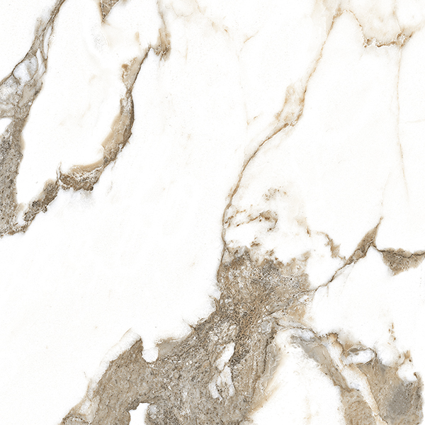 Керамогранит Absolut Gres Aura Oro Gloss, цвет белый коричневый, поверхность глянцевая, квадрат, 600x600
