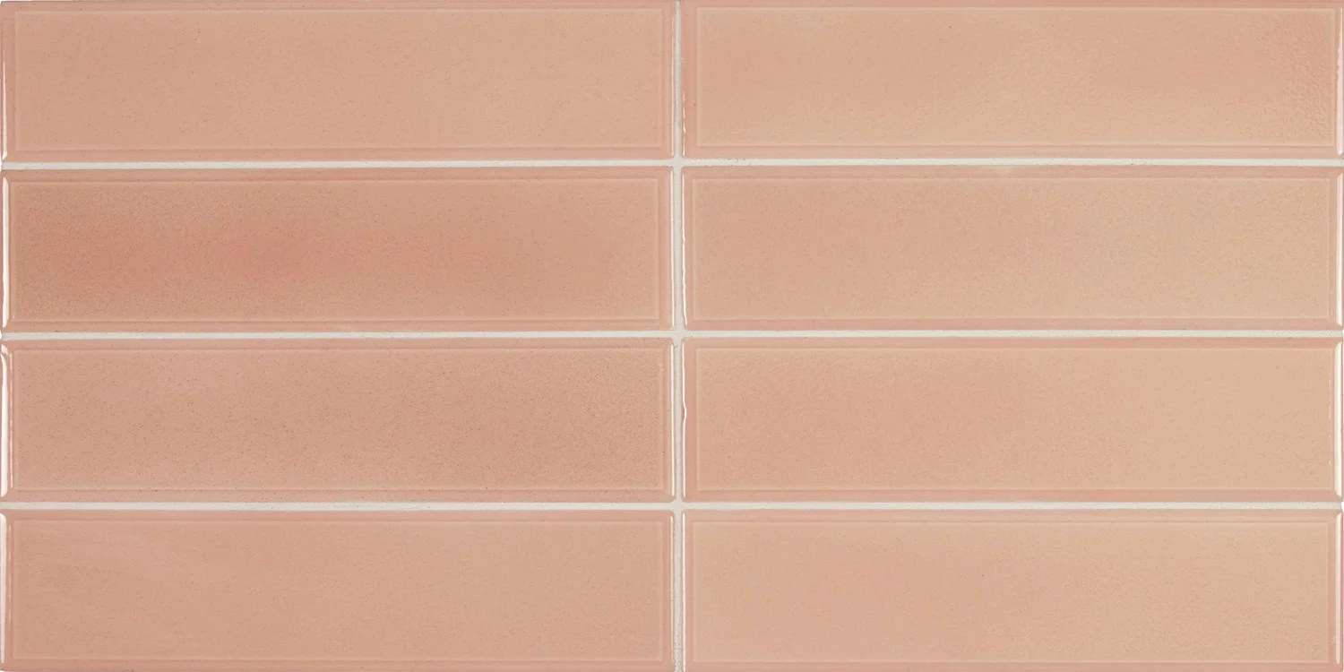 Керамическая плитка Equipe Limit Rose 27536, цвет розовый, поверхность глянцевая, под кирпич, 60x246