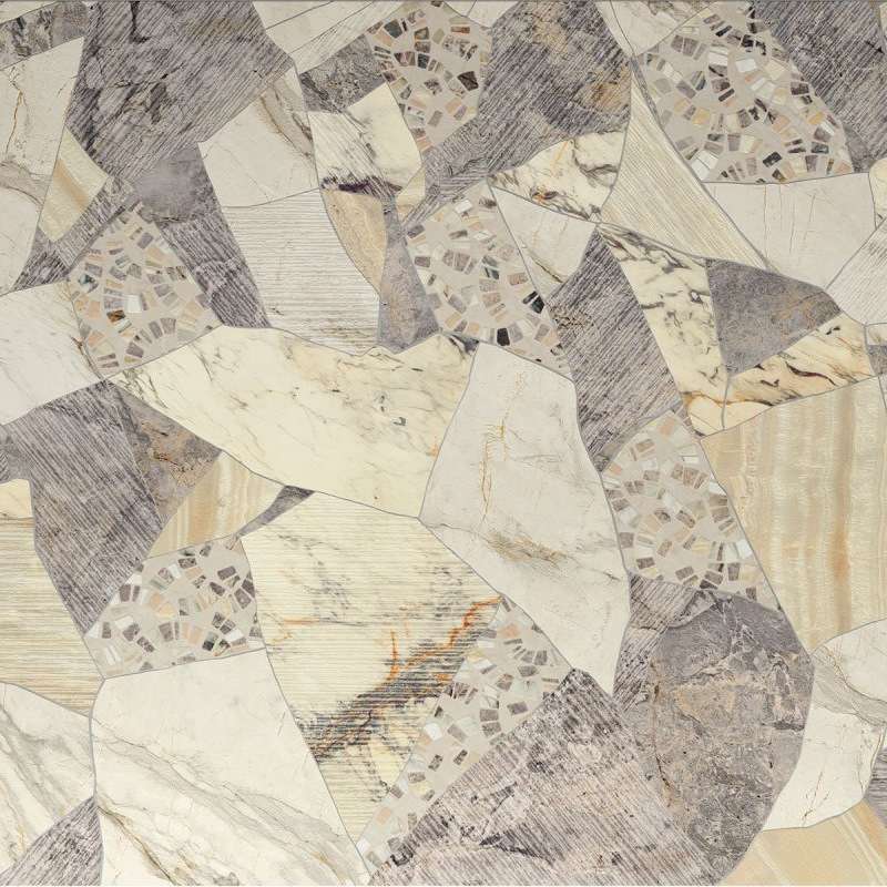 Керамогранит Del Conca Hme Blended Rett Hard GRMEBLENDR, цвет серый бежевый, поверхность матовая, квадрат, 1200x1200
